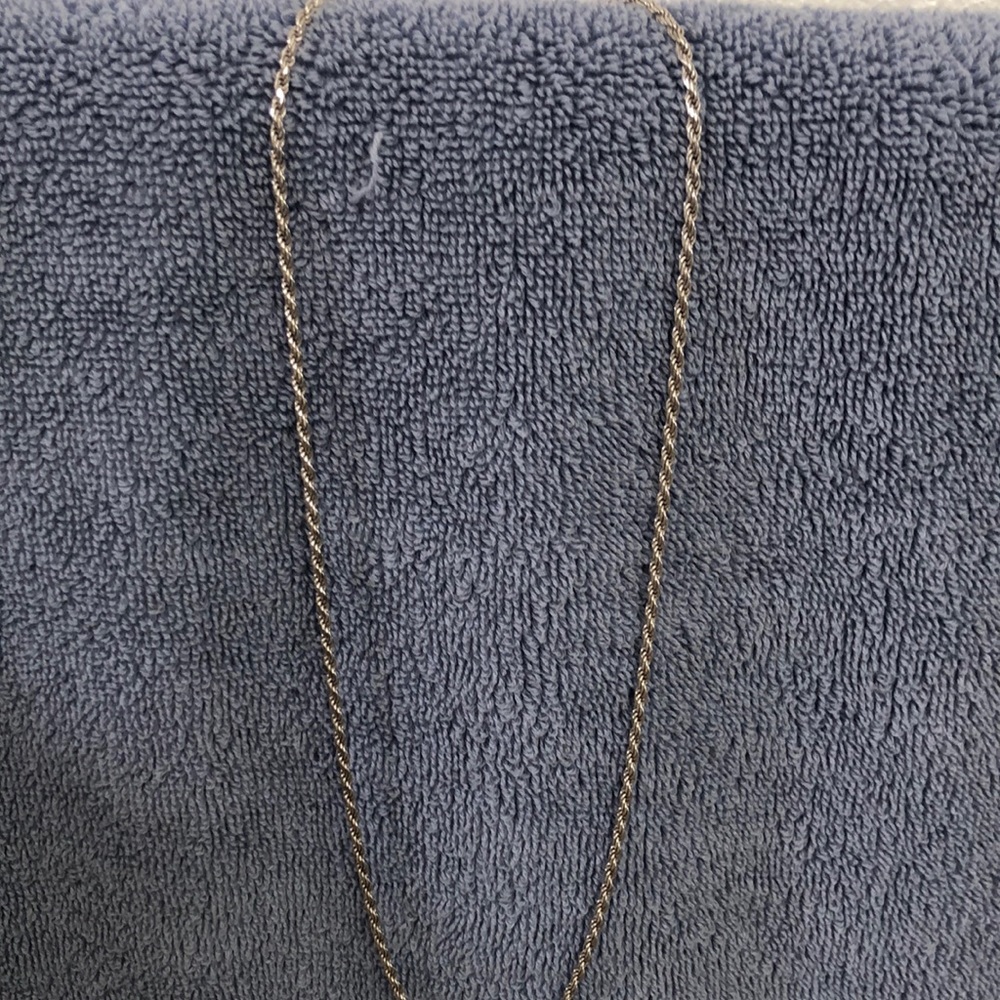 18 inch silver rope chain